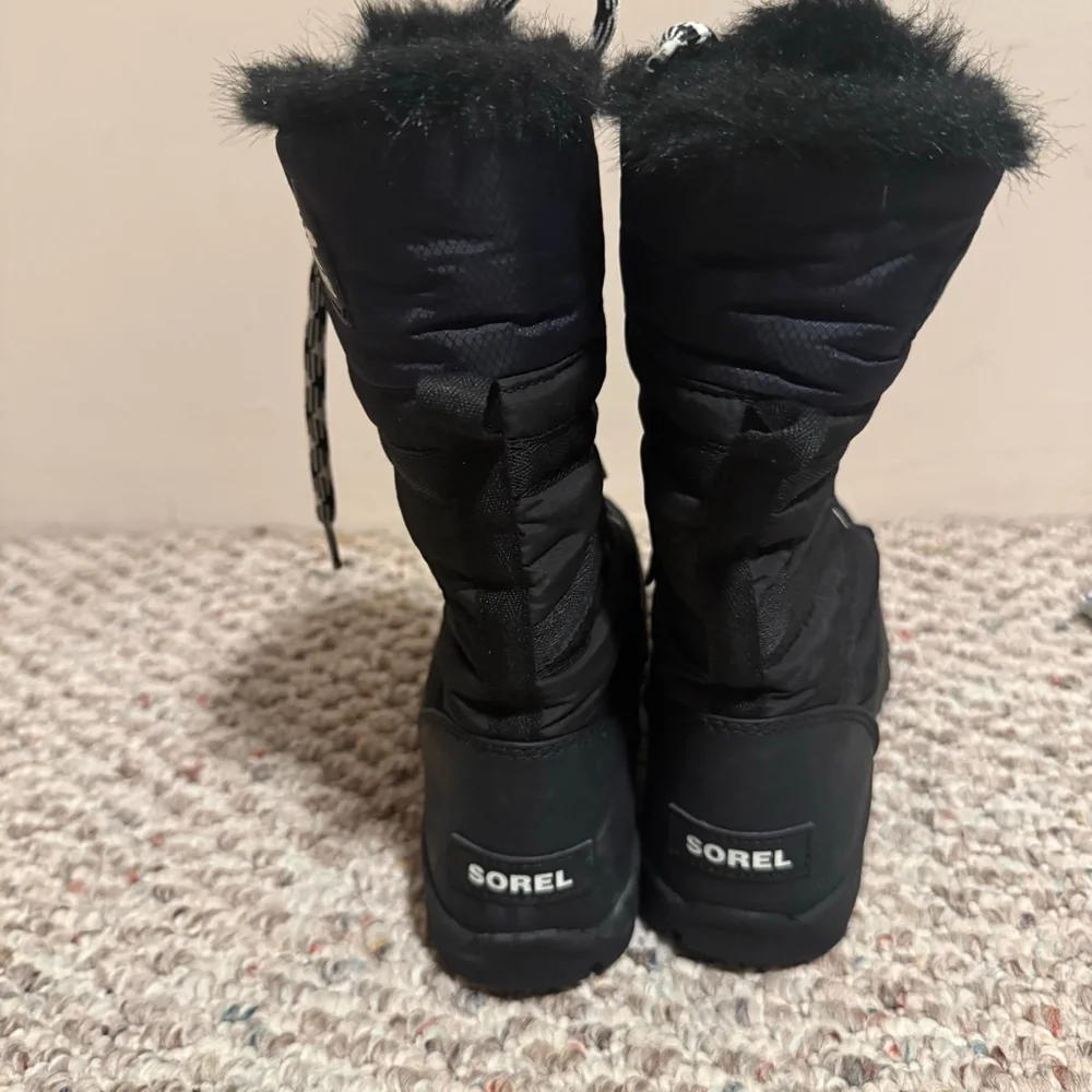 NWT Sorel Women's Whitney Tall II Black Waterproof Fleece-Lined Boots- Size 7